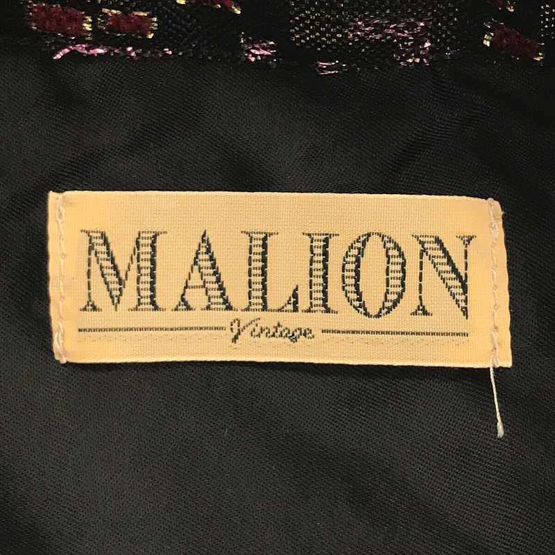 MALION vintage / マリオン ヴィンテージ リメイク デニム 切替 巾着 バッグ