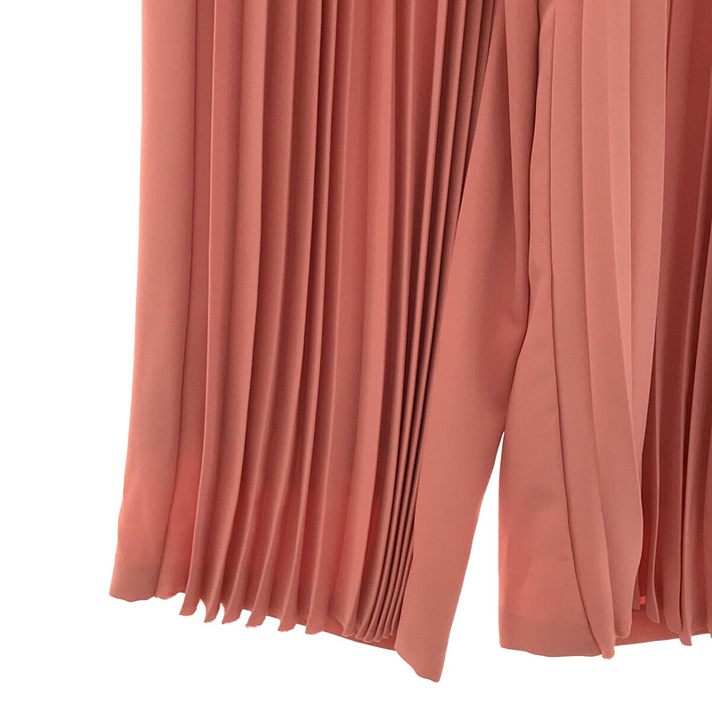 AKIRANAKA / アキラナカ トリアセテート フロントプリーツ ワイドパンツ