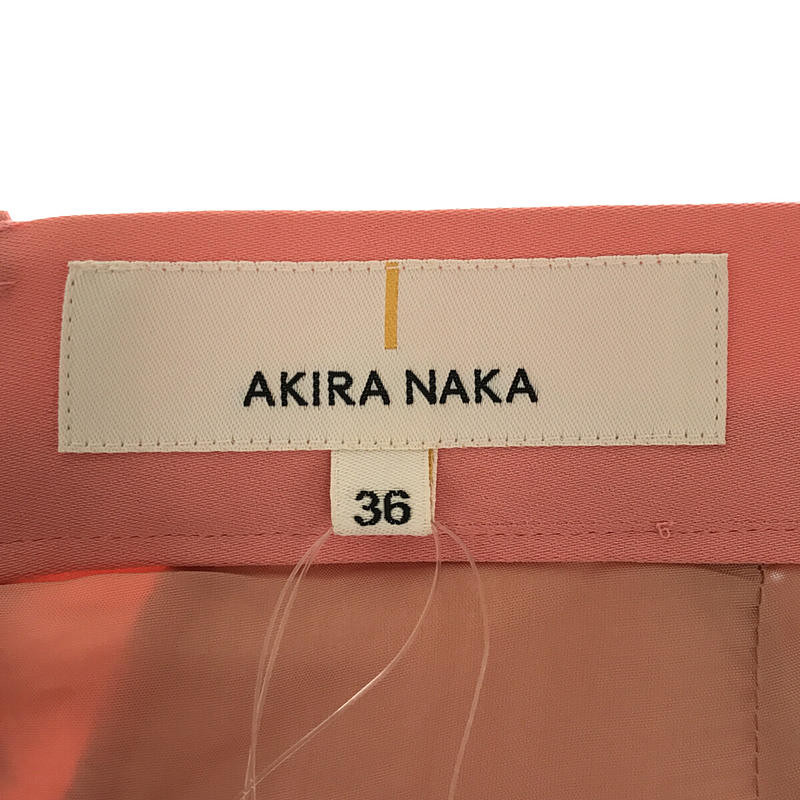 AKIRANAKA / アキラナカ トリアセテート フロントプリーツ ワイドパンツ