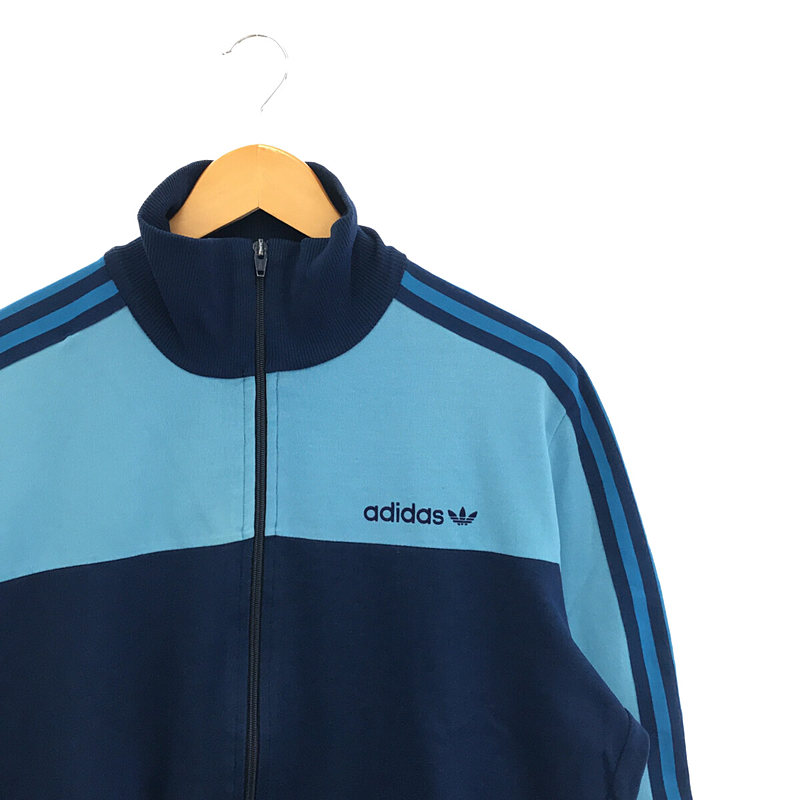 adidas / アディダス VINTAGE トレフォイルロゴタグ 万国旗 ヴィンテージ ロゴ  ライン ツートンカラー ジャージ トラック ジャケット