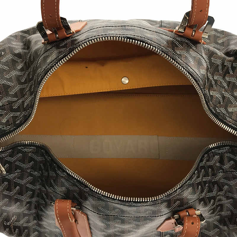 GOYARD / ゴヤール クロワジュール 50 ヘリンボーン レザー ボストン バッグ カデナ/鍵×2/保存袋有