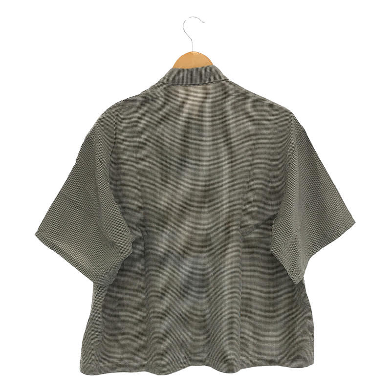 Y's for men / ワイズフォーメン ヨウジヤマモト 90sヴィンテージ レーヨンアセテート スモールギンガム 半袖ビッグシャツ