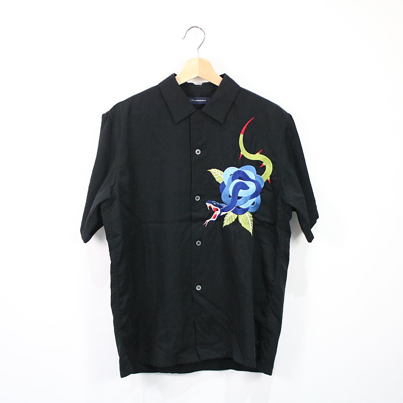 Embroidery open collar shirt オープンカラ－スカシャツ | ブランド ...