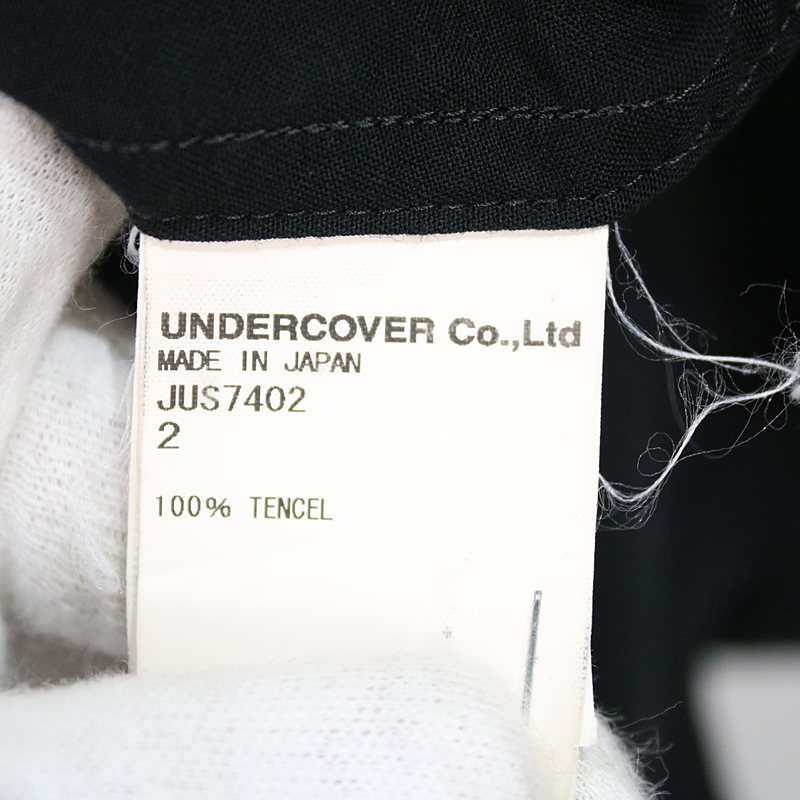 John UNDERCOVER / ジョン アンダーカバー Embroidery open collar shirt オープンカラ－スカシャツ