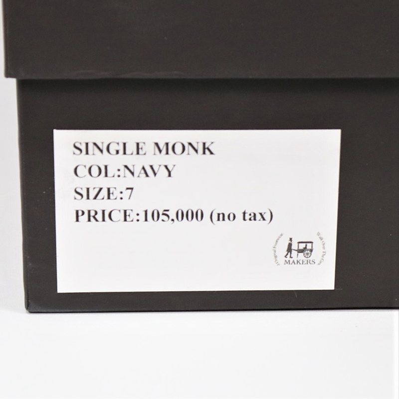 MAKERS / メイカーズ メーカーズ SINGLE MONK コードバンモンクストラップシューズ