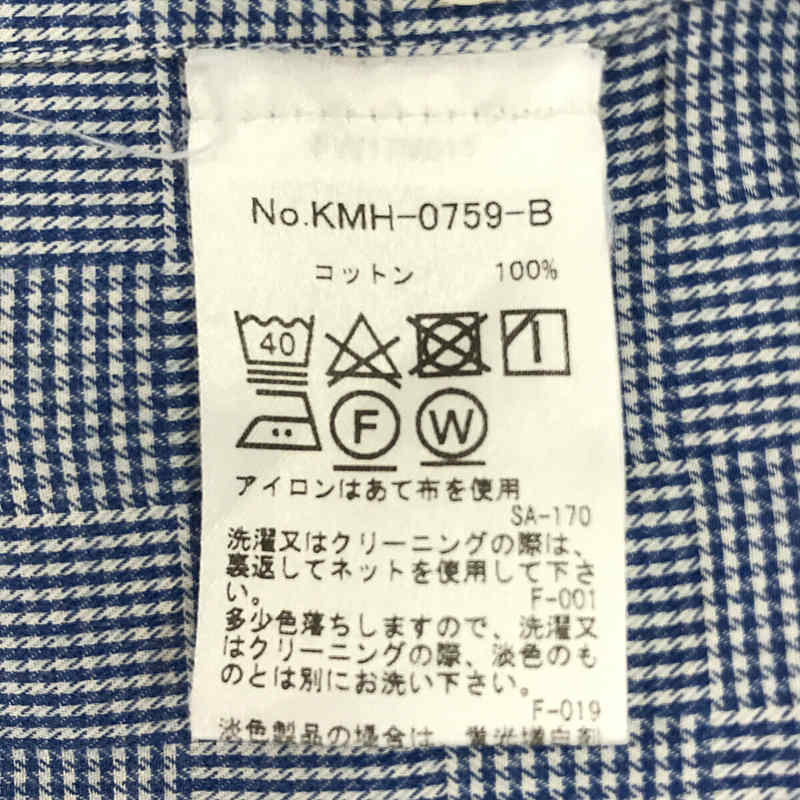 MAISON KITSUNE / メゾンキツネ トリコロール ロゴ ボタンダウン チェック シャツ