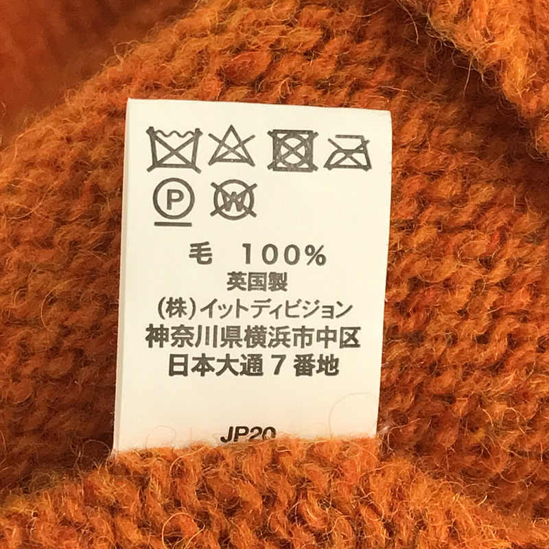 INVERALLAN / インバーアラン 英国製 CREW NECK SHETLAND SWEATER シェットランドウール クルーネック プルオーバー ニット セーター