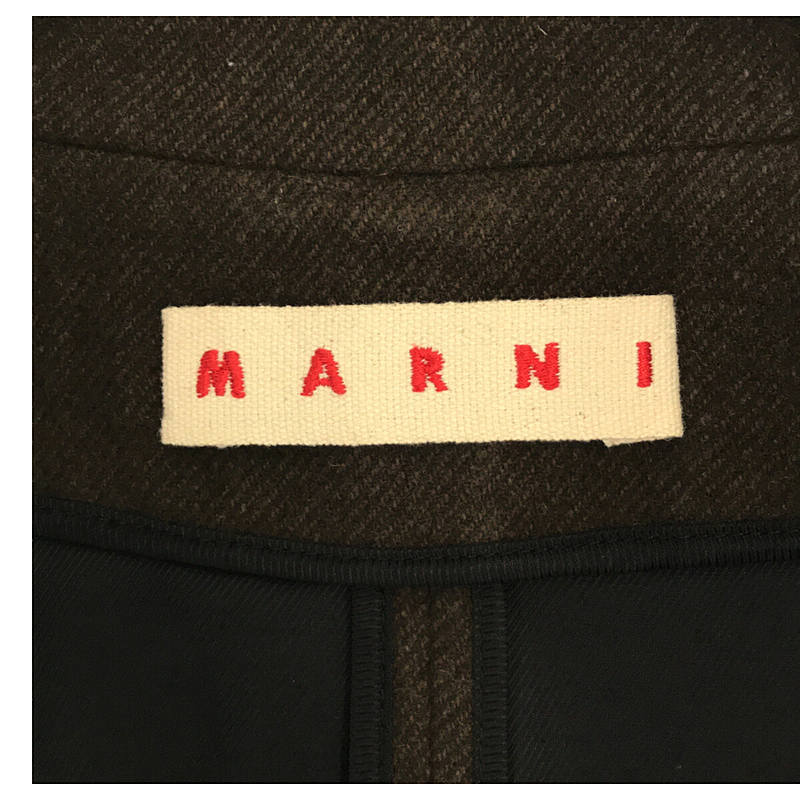 MARNI / マルニ センターベント ウール ロング チェスター コート