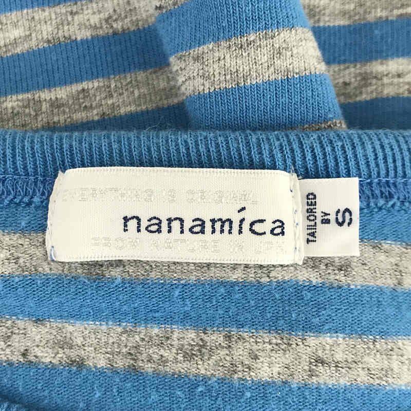 nanamica / ナナミカ SUHS850 COOLMAX® ST. Jerse 霜降りボーダー コットン クルーネック カットソー Tシャツ