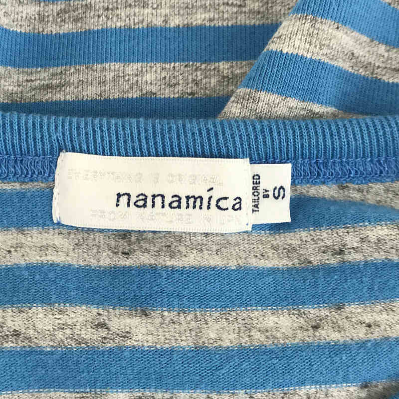 nanamica / ナナミカ SUHS851 COOLMAX® ST. Jerse  霜降りボーダー コットン クルーネック カットソー ロンT