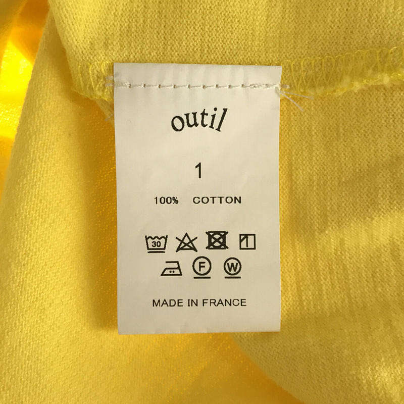 OUTIL / ウティ フランス製 TRICOT AAST SHORT トリコアショート バスクシャツ ボートネック 半袖 カットソー 無地