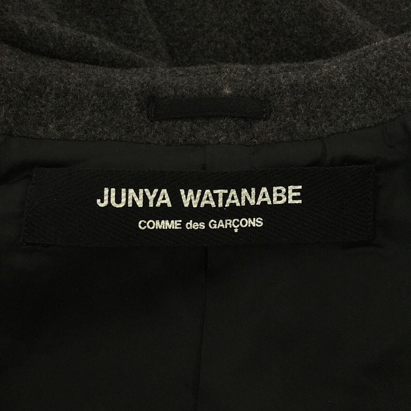 JUNYA WATANABE COMME des GARCONS / ジュンヤワタナベ コムデギャルソン ウール メルトン ステンカラー コート
