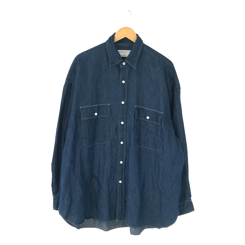 by MINAMI Cotton Shirts リネン ピュアインディゴ オーバーサイズ 南貴之JOURNAL STANDARD