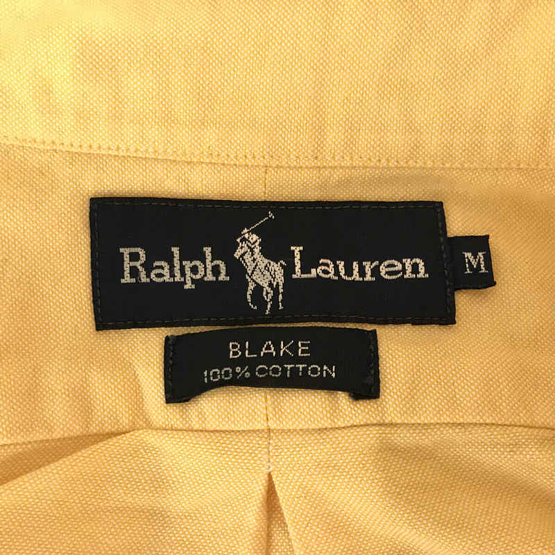RALPH LAUREN / ラルフローレン 90s VINTAGE ヴィンテージ BLAKE ポニー ロゴ 刺繍 オックスフォード ボタンダウン 半袖 シャツ