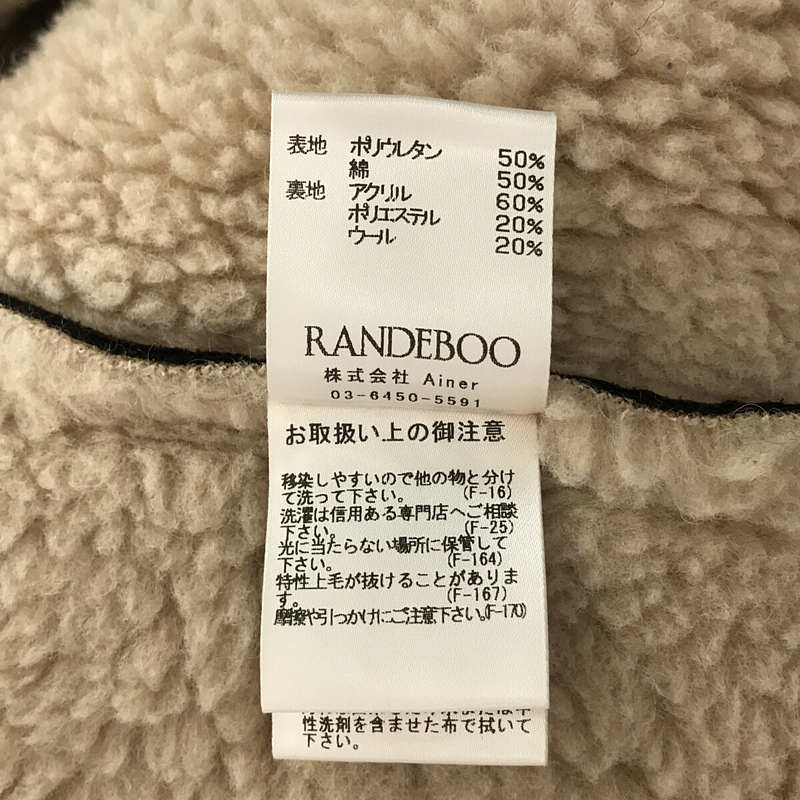 RANDEBOO / ランデブー Mustang boa coat エコムートン ボアジャケット