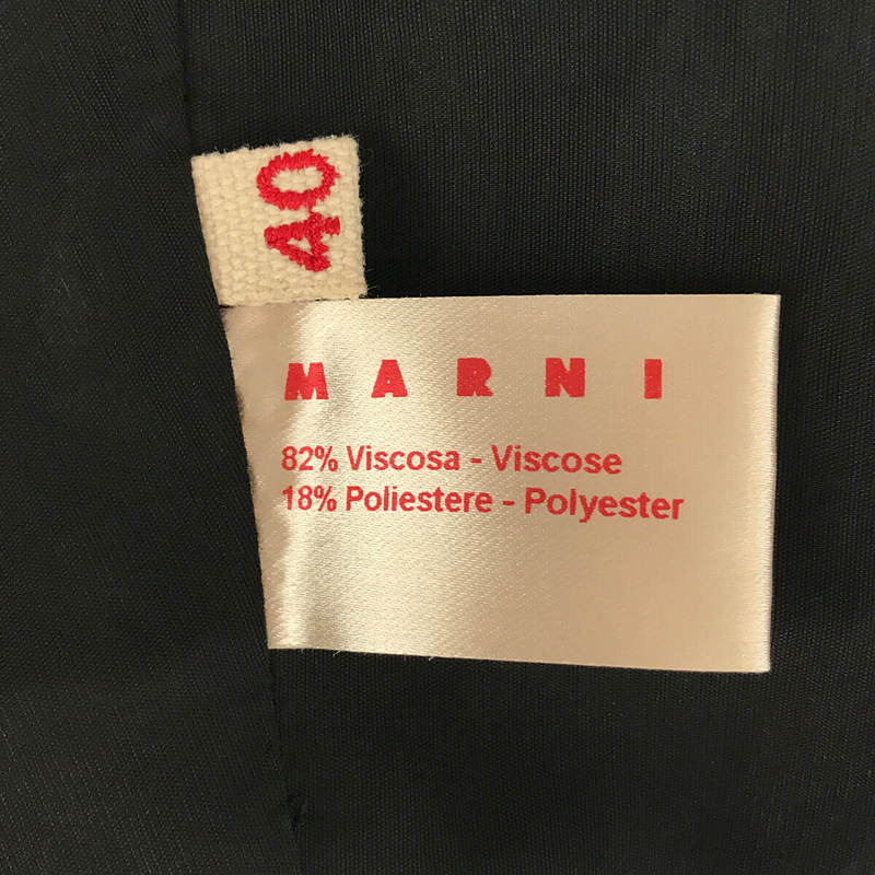 MARNI / マルニ リブ ビジュー付き バルーン ワンピース