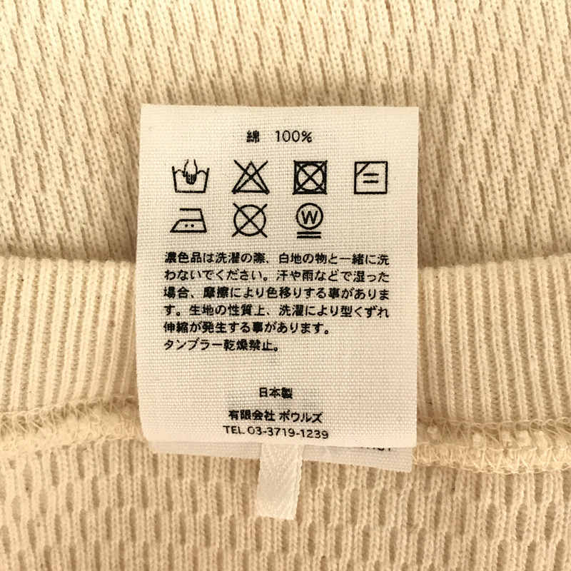 HYKE / ハイク THERMAL SHIRT/BIG FIT コットン サーマルトップス ニット