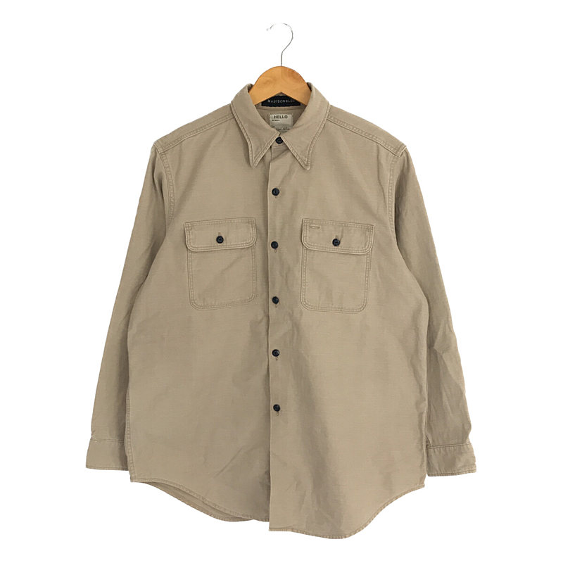 HAMPTON BACK SATIN SHIRT ハンプトン コットン バックサテン ワーク