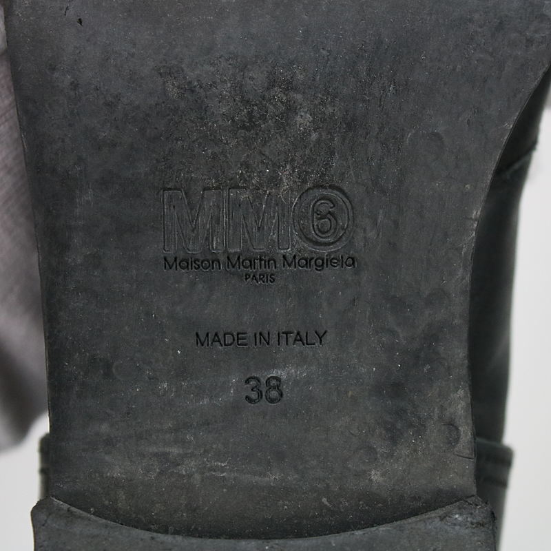 MM6 Maison Martin Margiela / エムエムシックス メゾンマルタンマルジェラ プルストラップショートブーツ
