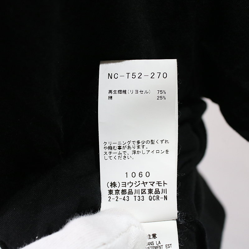 B YOHJI YAMAMOTO / ビーヨウジヤマモト 30LYOCELL SHORT SLEEVES リヨセル半袖Tシャツ