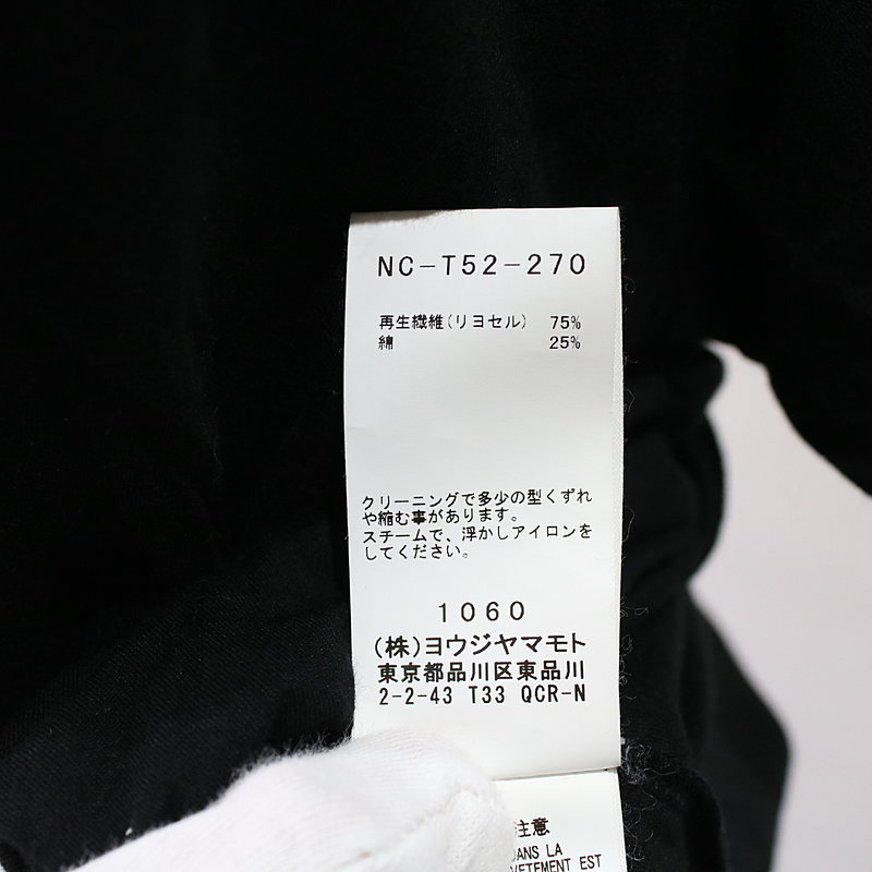 30LYOCELL SHORT SLEEVES リヨセル半袖TシャツB YOHJI YAMAMOTO / ビーヨウジヤマモト