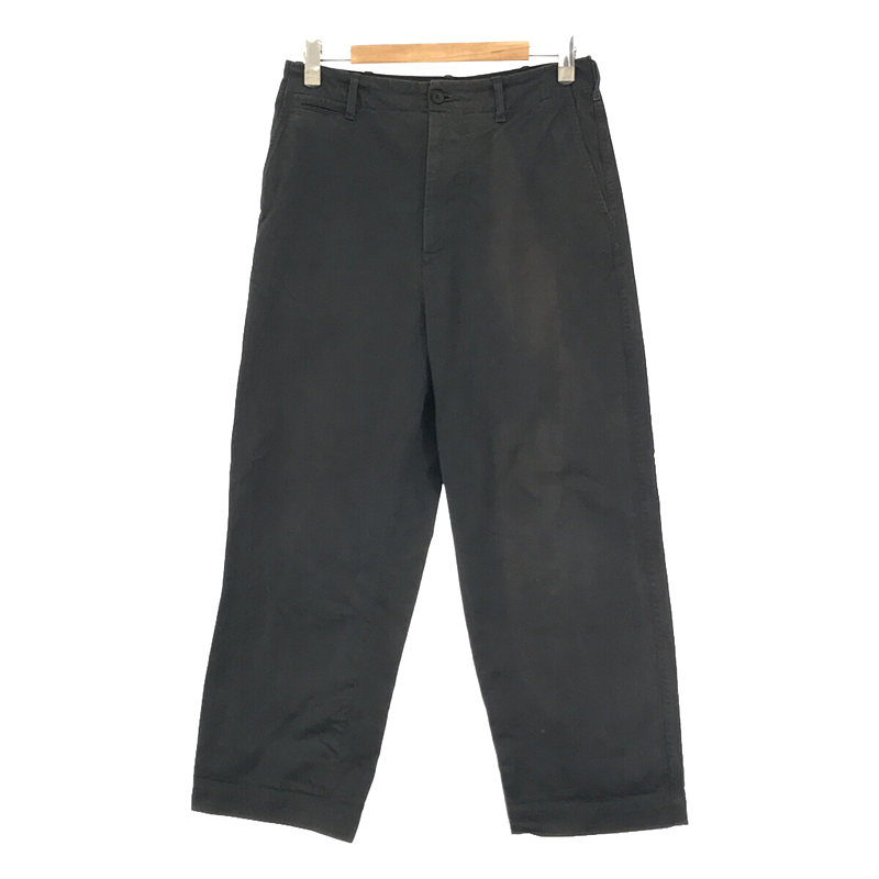 WASHED FINX CHINO WIDE PANTS #INK BLACK [A20AP01CN WASHED FINX CHINO WIDE PANTS #INK BLACK [A20AP01CN