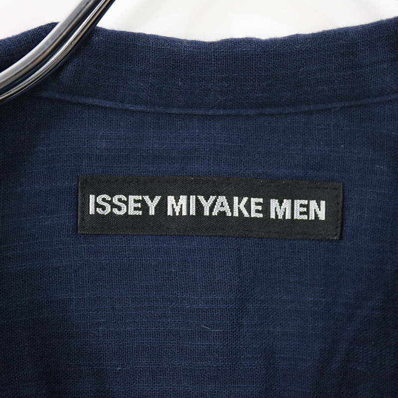 ISSEY MIYAKE MEN / イッセイミヤケメン ガーゼ切替スタンドカラーシャツ