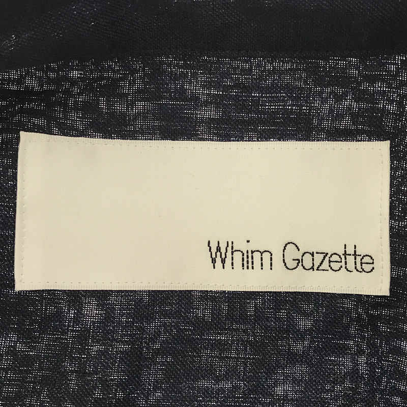Whim Gazette / ウィムガゼット リネンオーバーシャツ