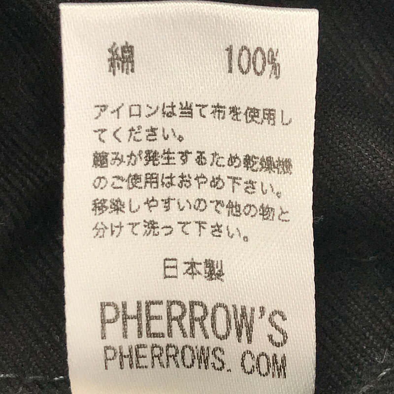 Pherrow's / フェローズ コットン ワーク パンツ