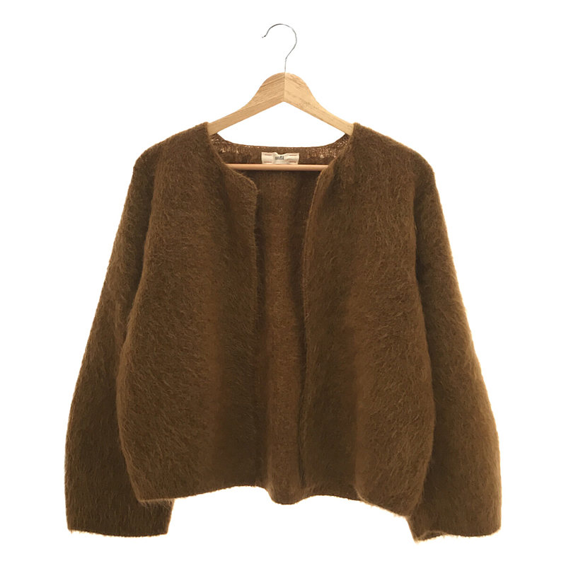 stretch superkid mohair short cardigan モヘヤカーディガン