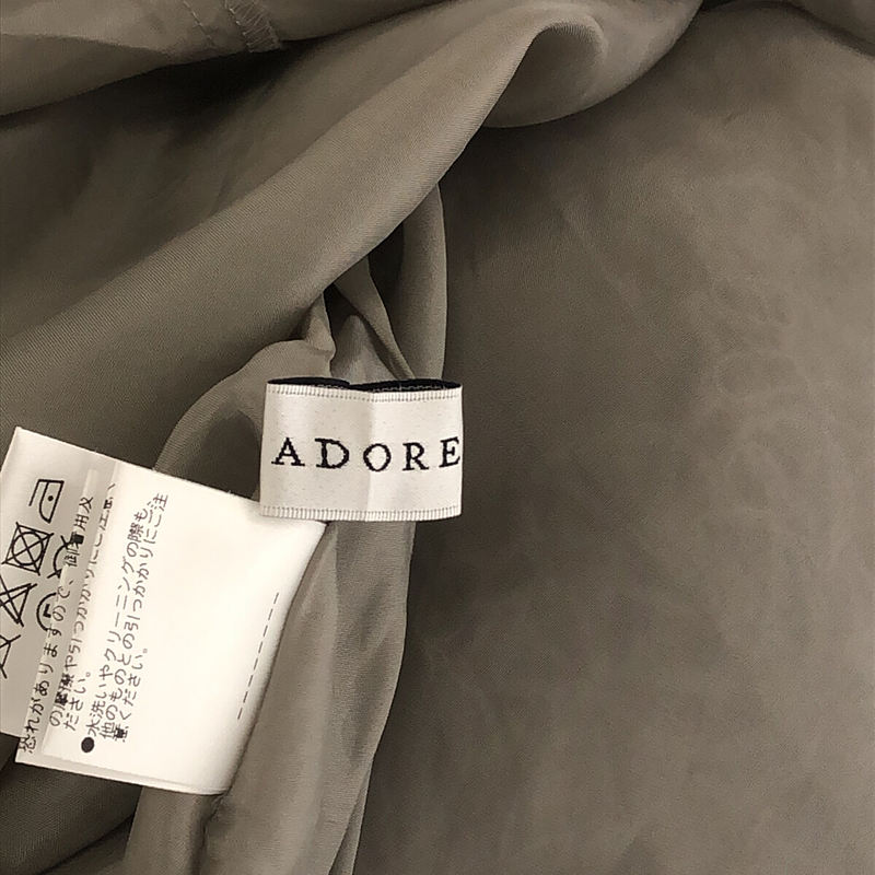 【美品】  ADORE / アドーア | アールデコレースワンピース | 38 | グレー調 | レディース