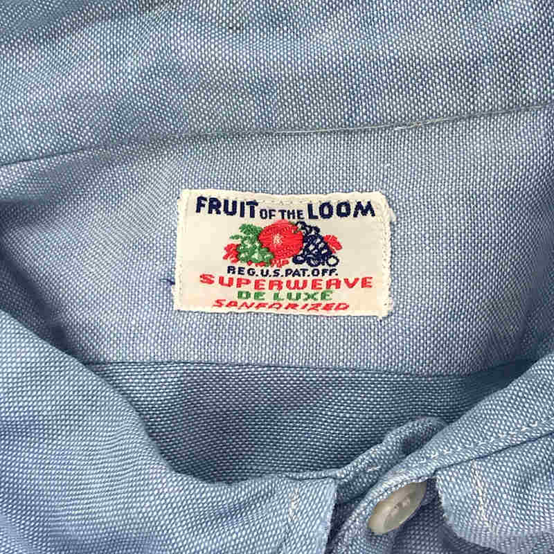 VINTAGE / ヴィンテージ古着 40s 〜 FRUIT OF THE LOOM フルーツオブザルーム ボタンダウン シャツ