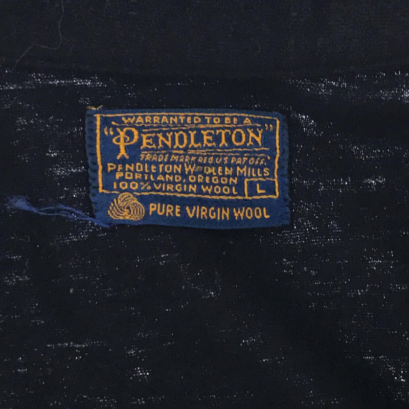 PENDLETON / ペンドルトン 60s VINTAGE ヴィンテージ ウール ハーフジップ プルオーバー シャツ