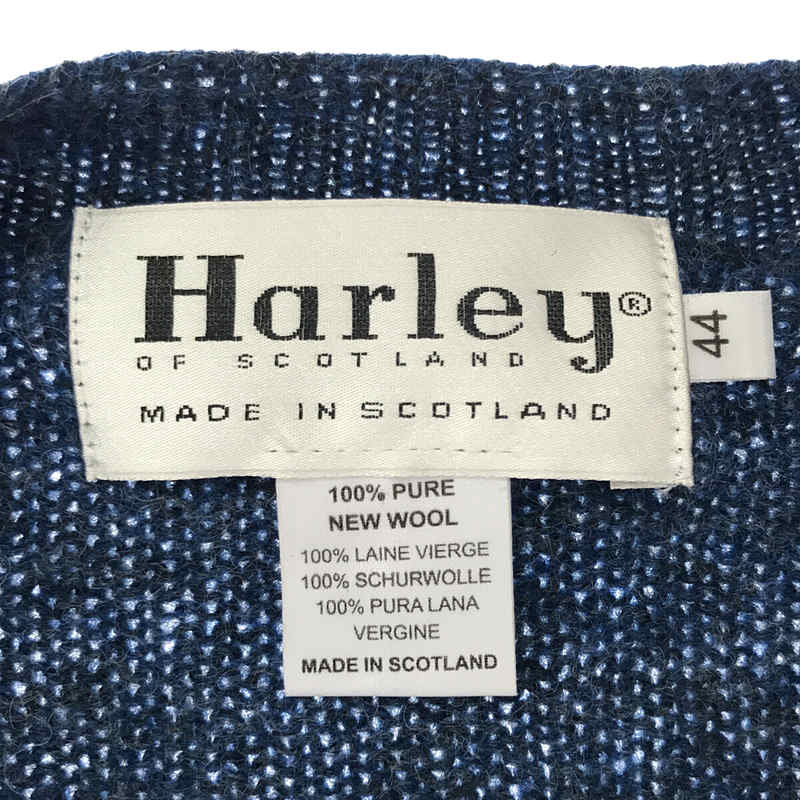 Harley Of Scotland / ハーレーオブスコットランド ウール クルーネック ニット セーター