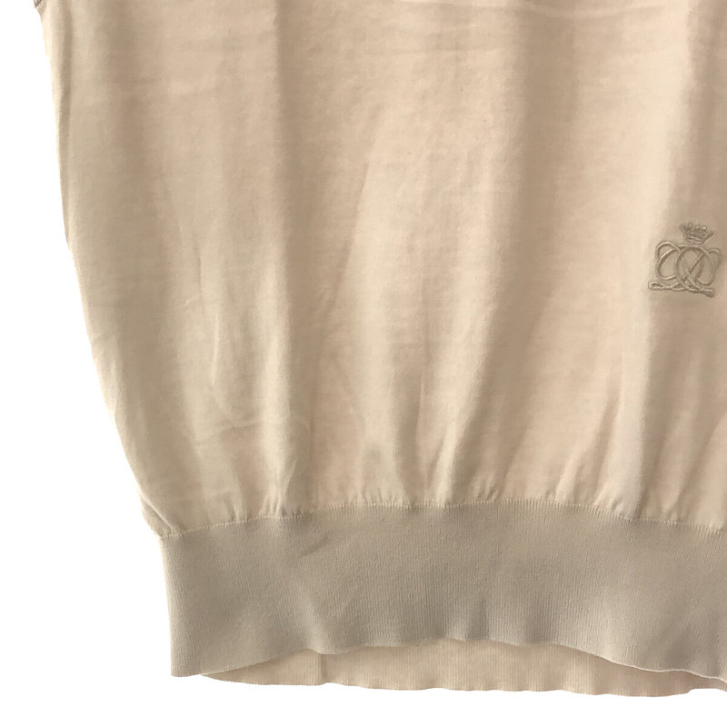 Drawer / ドゥロワー 16G天竺編み ノースリーブニット