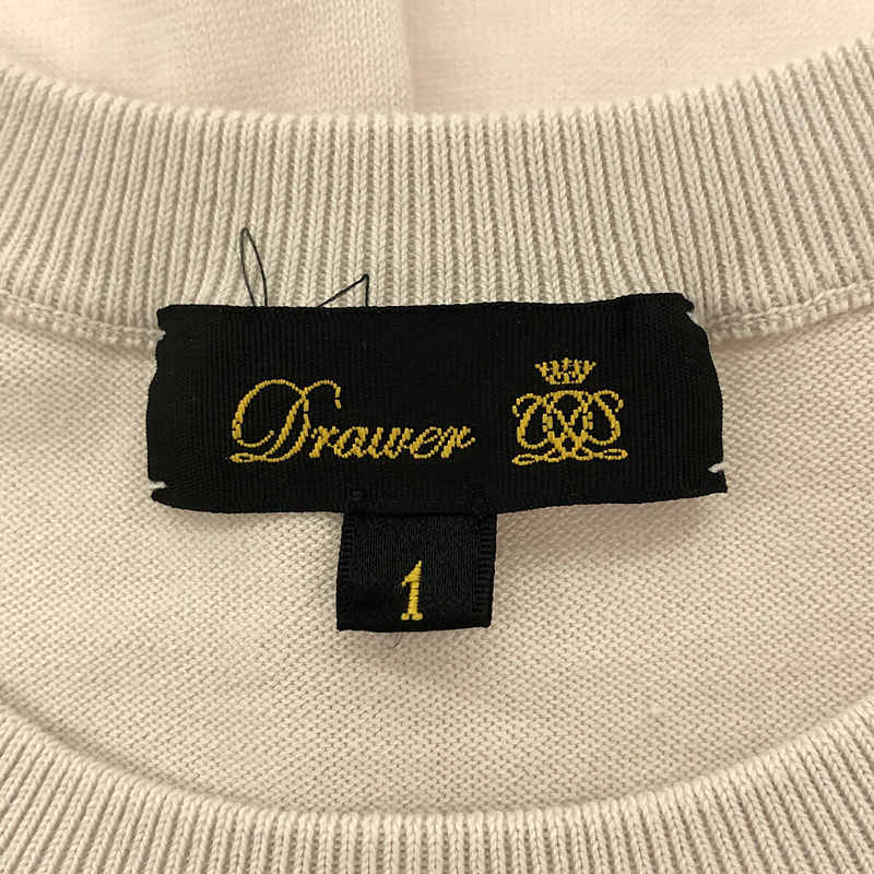 Drawer / ドゥロワー 16G天竺編み ノースリーブニット