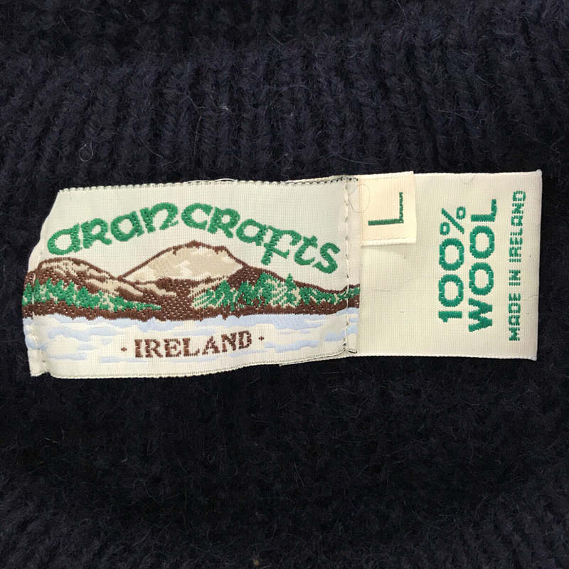 VINTAGE / ヴィンテージ古着 90s aran crafts アランクラフツ ウール ミドルゲージ クルーネック ニット