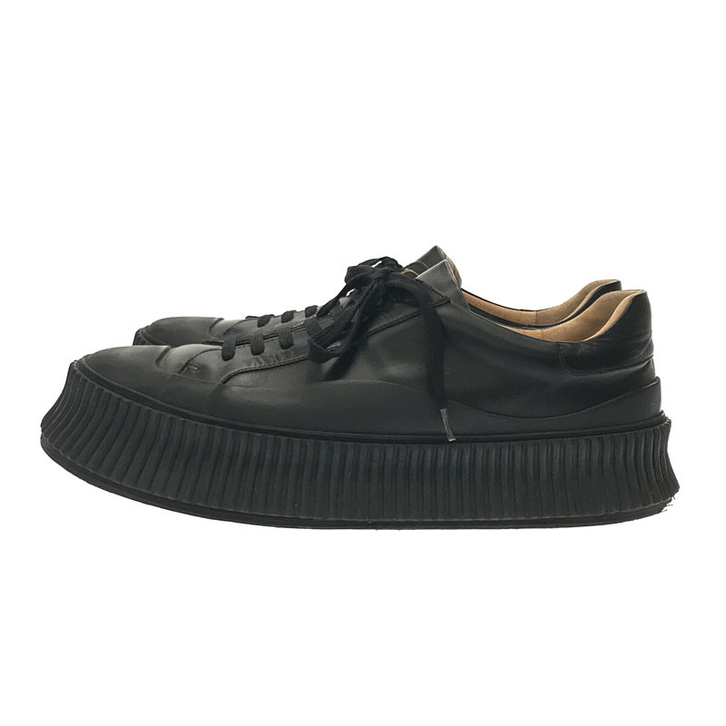 JIL SANDER / ジルサンダー レザー プラットフォーム スニーカー