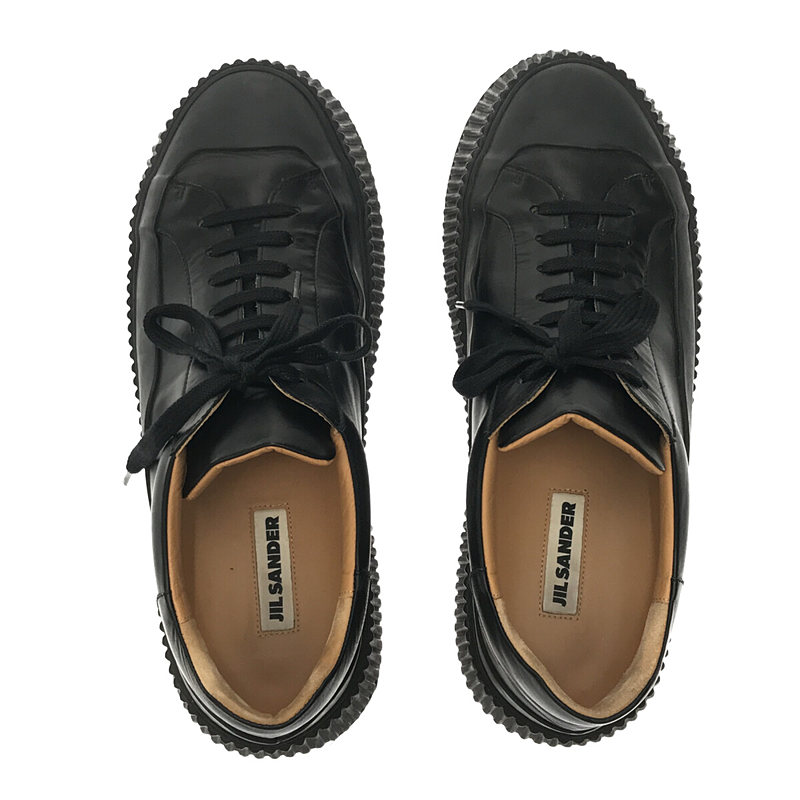 JIL SANDER / ジルサンダー レザー プラットフォーム スニーカー
