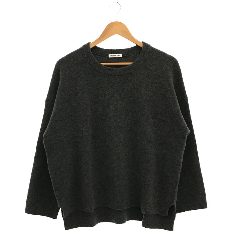 EVERYDAY I LIKE. Boucle クルーネック プルオーバー ニット セーター