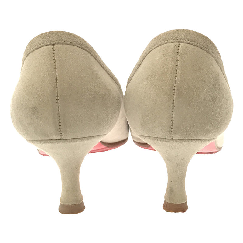 Christian Louboutin / クリスチャンルブタン Marcia Balla スエード レザー リボン ラウンドトゥ ヒール パンプス 箱・保存袋付き