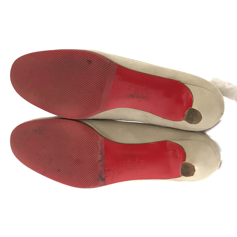 Christian Louboutin / クリスチャンルブタン Marcia Balla スエード レザー リボン ラウンドトゥ ヒール パンプス 箱・保存袋付き