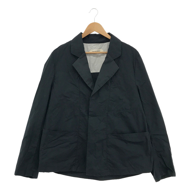 TAILORED JACKET コットン フロント パネル 切替 テーラード ジャケット