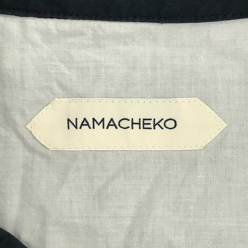 NAMACHEKO / ナマチェコ TAILORED JACKET コットン フロント パネル 切替 テーラード ジャケット