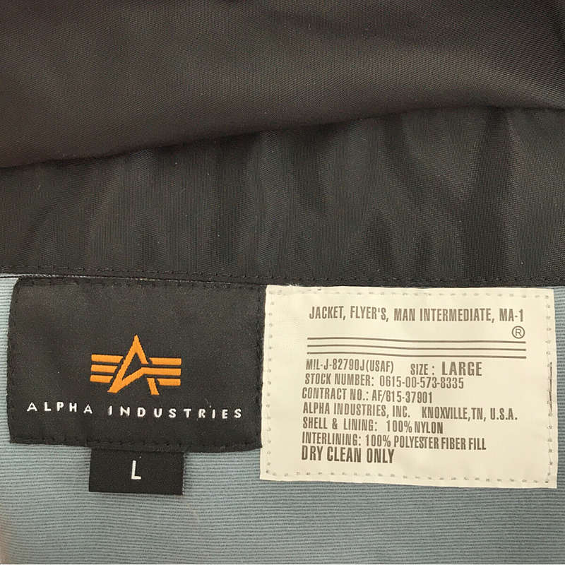 alpha industries / アルファインダストリーズ ナイロン ツイル 中綿入り リバーシブル MA-1 ミリタリー フライト ジャケット