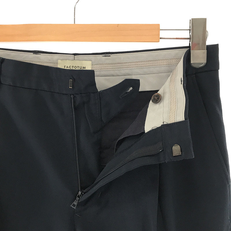 FACTOTUM / ファクトタム ポリエステル レーヨン ストレッチ 1タック スラックス
