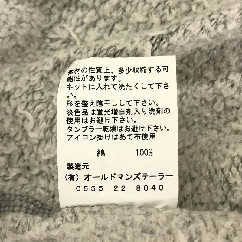 R&D.M.Co / オールドマンズテーラー コットン裏起毛 クルーネック トレーナー スウェット プルオーバー