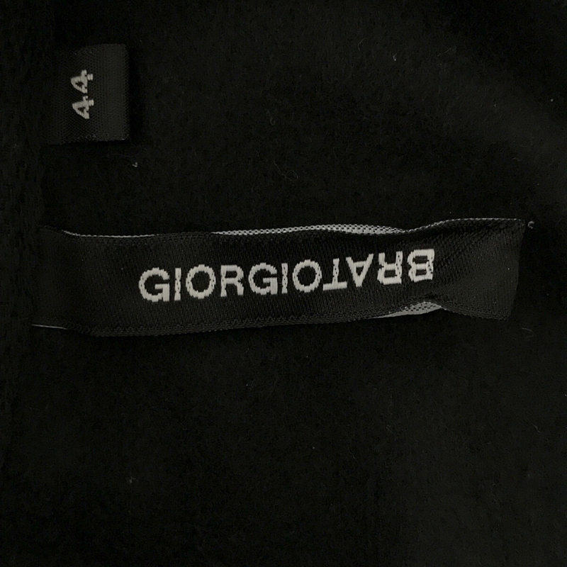 GIORGIO BRATO / ジョルジオブラット 切替 スリーブ ロゴ スウェット フルジップ ブルゾン ジャケット