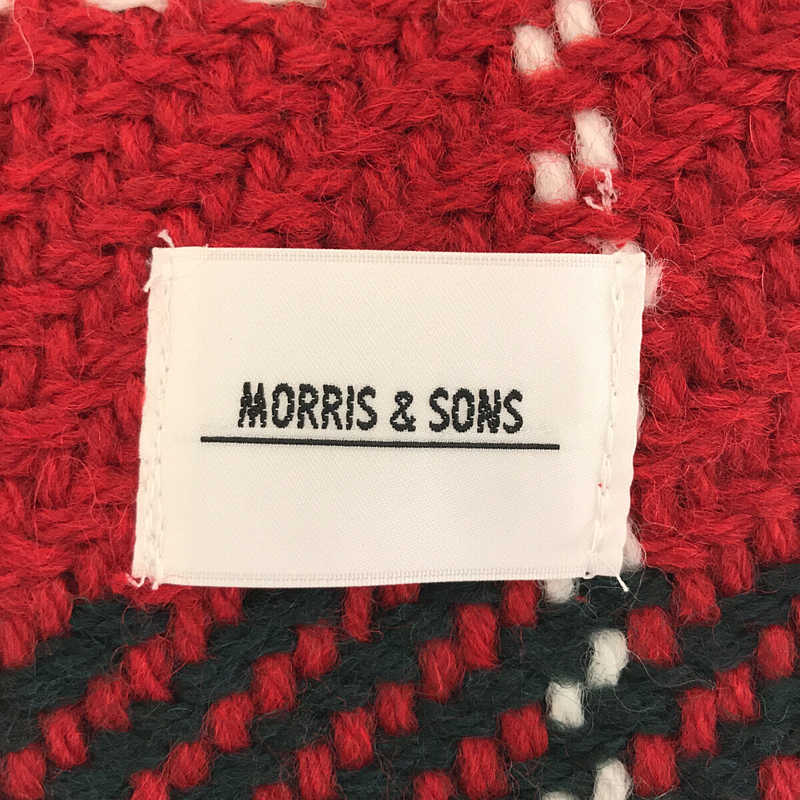 MORRIS&SONS / モリスアンドサンズ アイルランド製 ウール チェック フリンジ マフラー