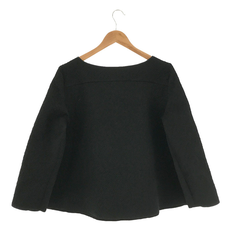 その他 イタリア製 ウール混 襟 パイピング 特殊加工 プルオーバー チュニック